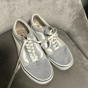 Vans grey and white sneakers 7women